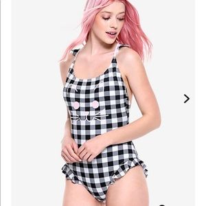 Checked Swimsuit S/M